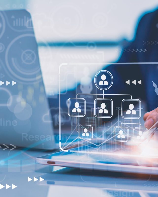 Human,Resources,Recruitment,Employment,Headhunting,Concept,with,Officer,Using,Smart,Tablet